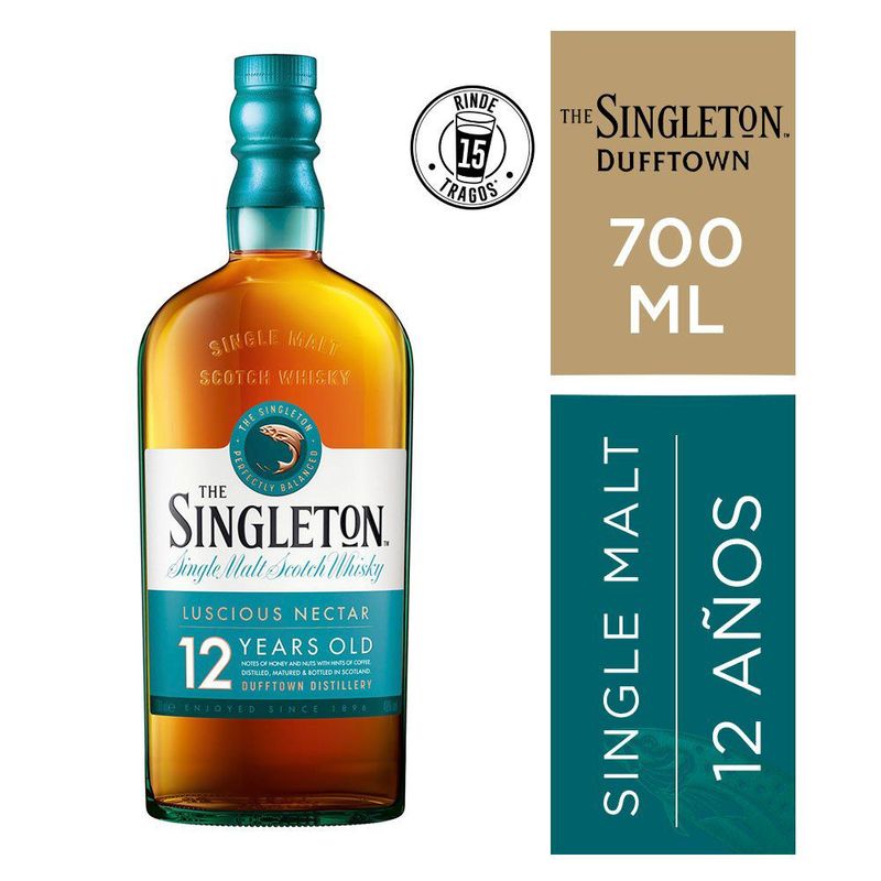 SINGLETON - Whisky Dufftown 12 Años The Singleton 750 mL