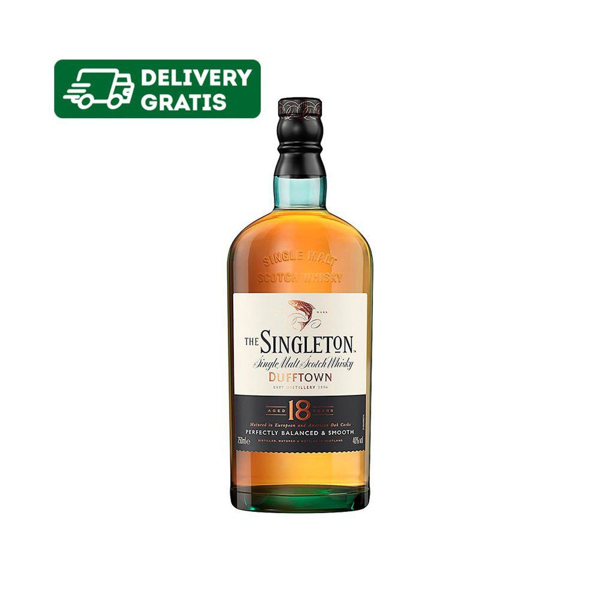 SINGLETON - Whisky The Singleton Dufftown 18 Años Botella 750 mL