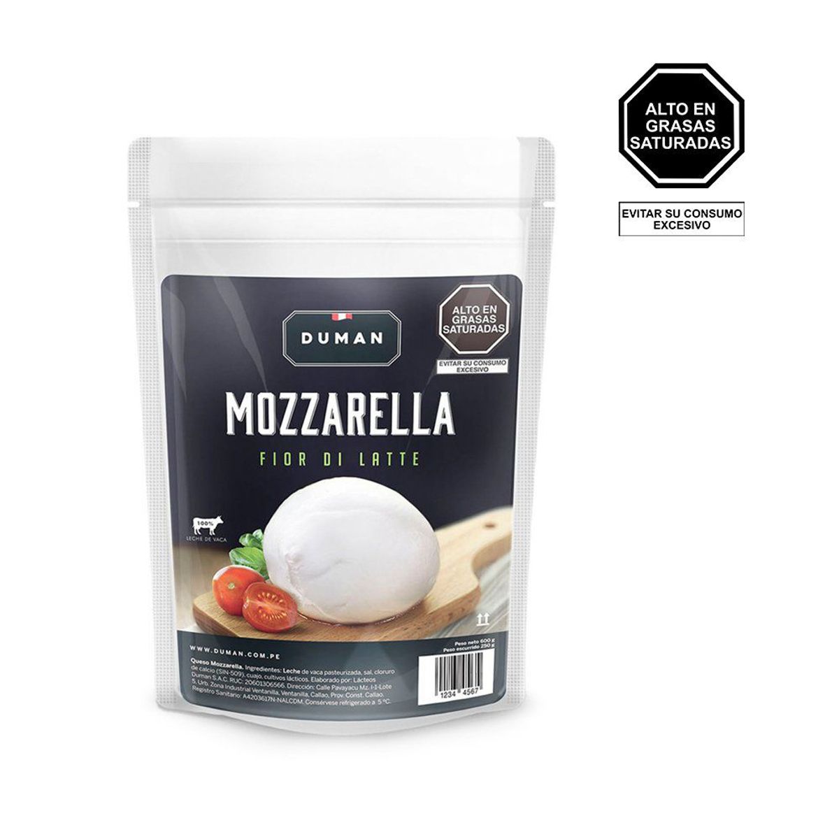 DUMAN - Queso Mozzarella Duman Fior Di Latte Doypack 250 g