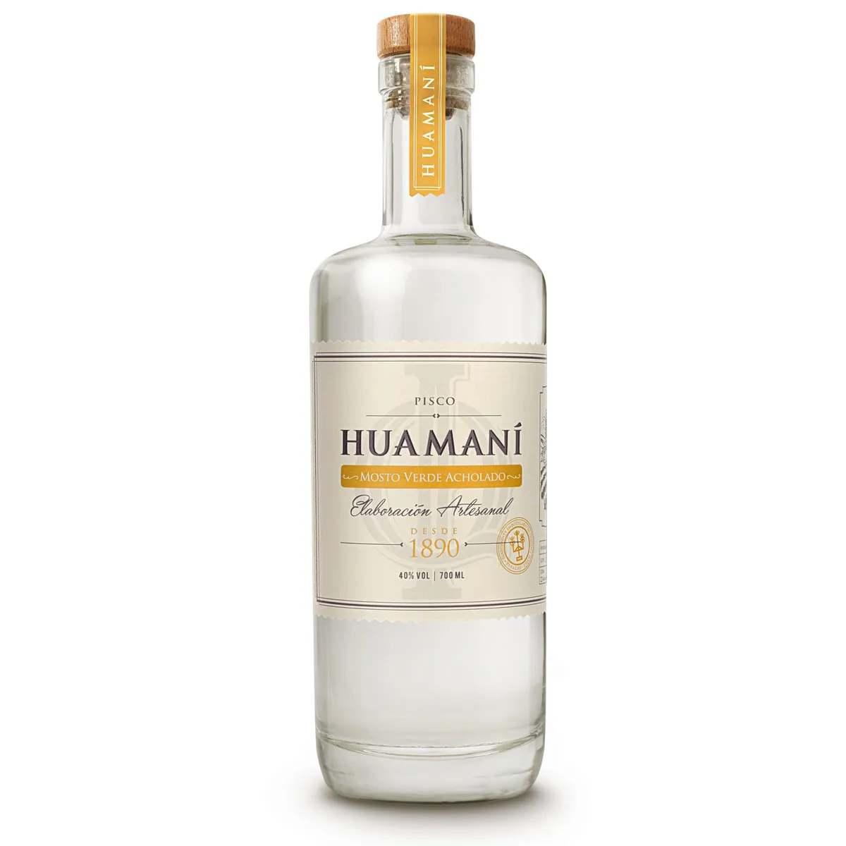 HUAMANI - Pisco Mosto Verde Acholado Huamaní Botella 700 mL