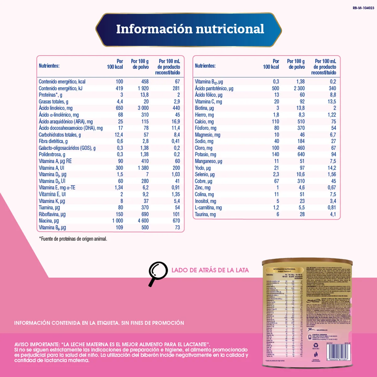 ENFAMIL - Fórmula Láctea Enfamil Premium 2 Lata 850 g
