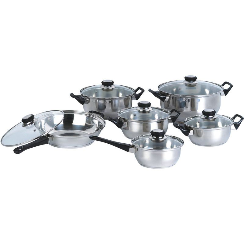 CASA JOVEN - Juego de Ollas Acero Inoxidable 12 Pieza