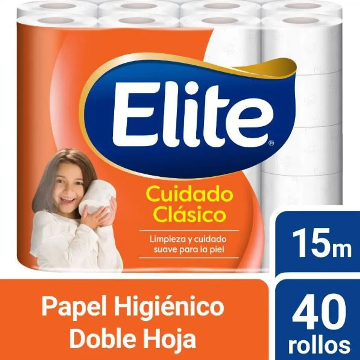 ELITE - Papel Higiénico Elite Clásico Doble Hoja Empaque 40 Und