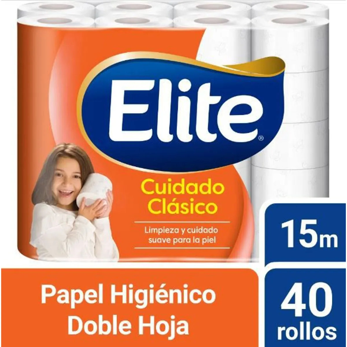 ELITE - Papel Higiénico Elite Clásico Doble Hoja Empaque 40 Und