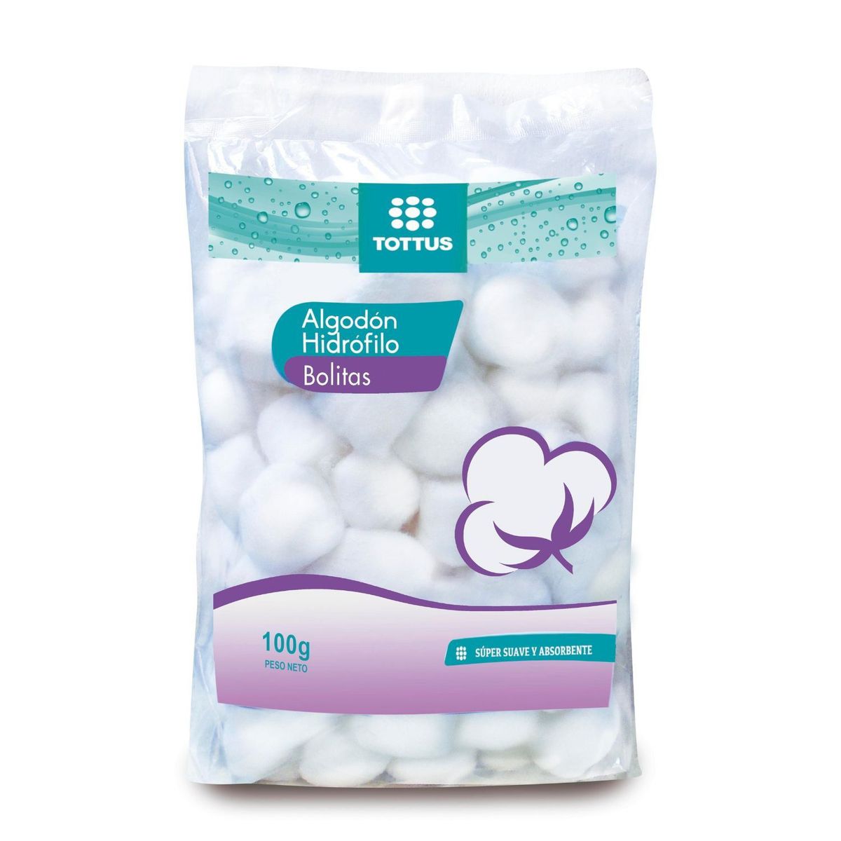 TOTTUS - Bolitas de Algodón Tottus Empaque 100 g