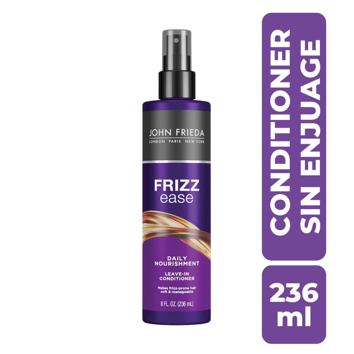 JOHN FRIEDA - Acondicionador John Frieda Spray Sin Enguaje Frizz Ease Diaria Envase 236 mL