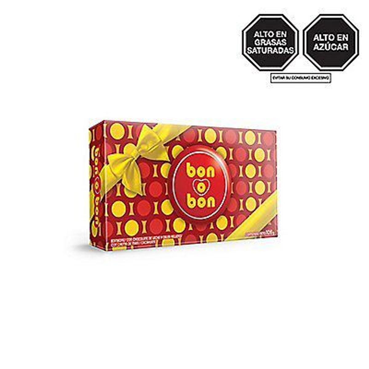 BON O BON - Bombones con Chocolate Bon o Bon con Crema de Maní Caja 105 g