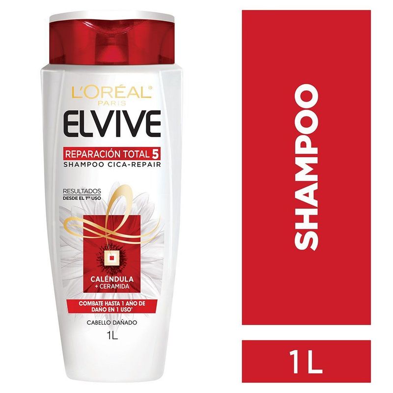 ELVIVE - Shampoo Elvive Para Cabello Dañado Botella 1 L