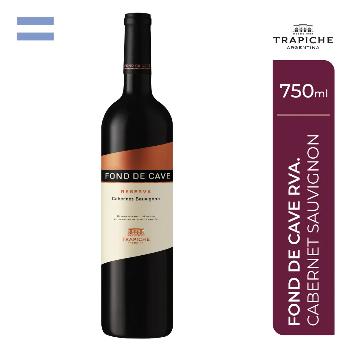 TRAPICHE - Vino Trapiche Cabernet Sauvignon Botella 750 mL