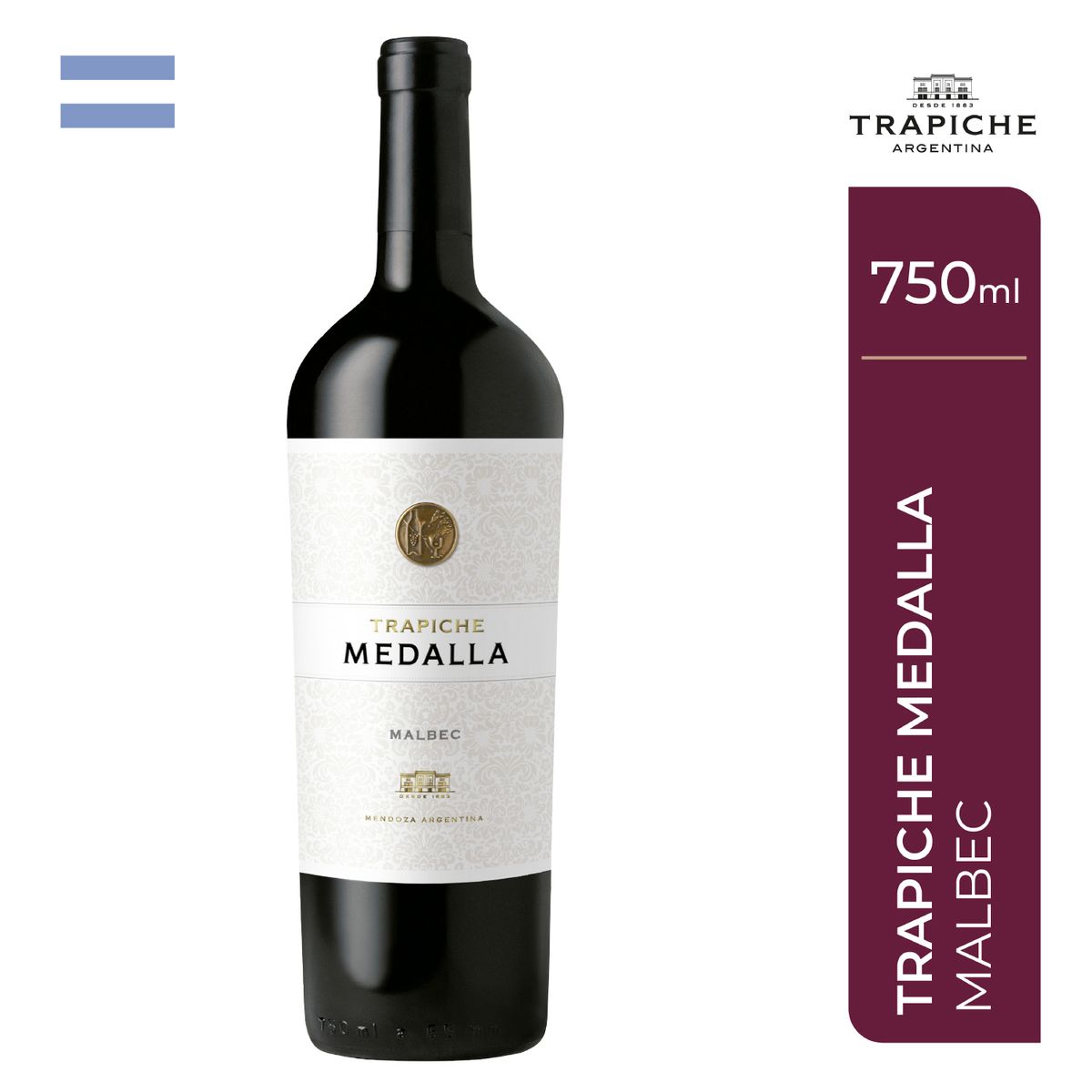 TRAPICHE - Vino Trapiche Medalla Malbec Botella 750 mL