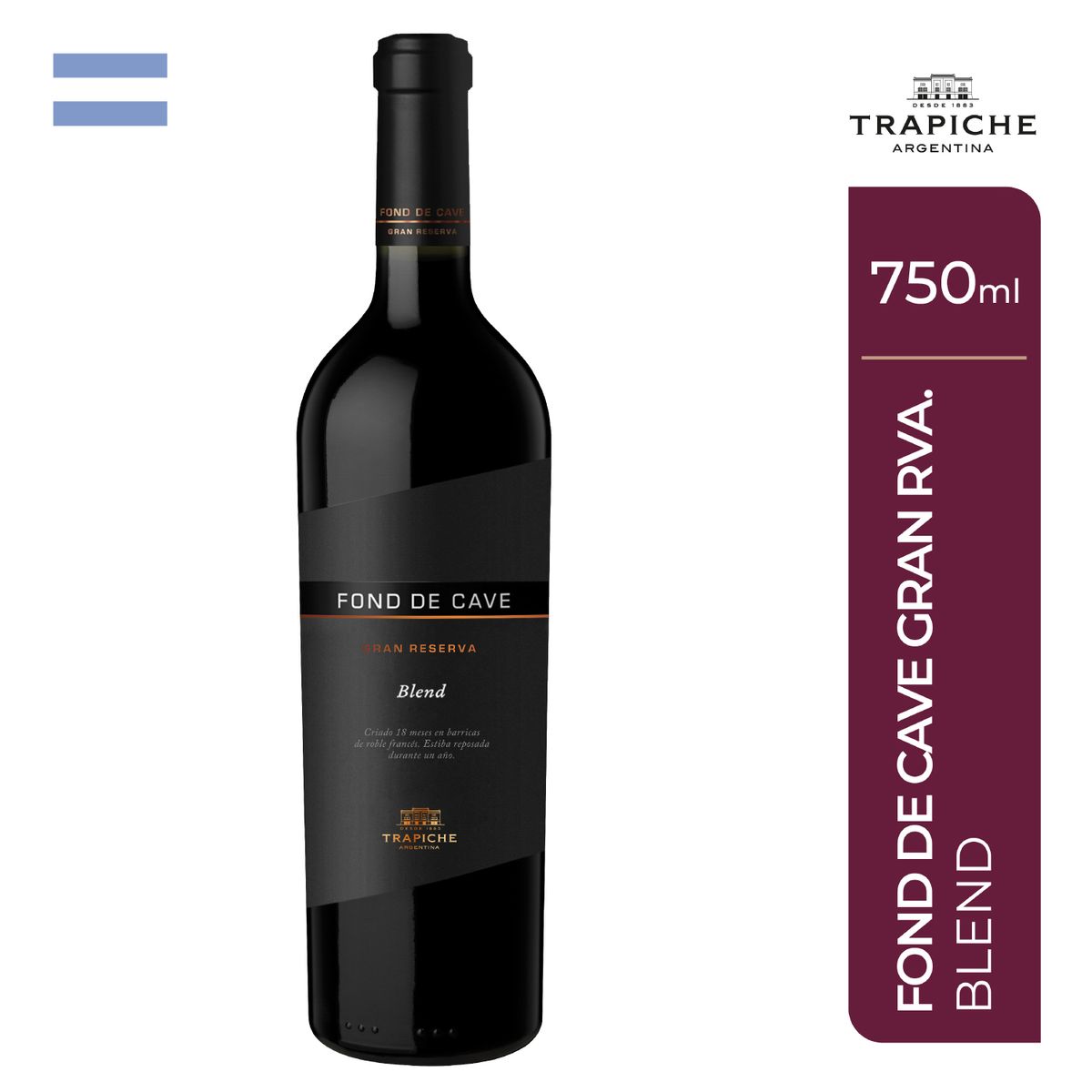 TRAPICHE - Vino Trapiche Fond Cave Gran Reserva Blend Botella 750 mL