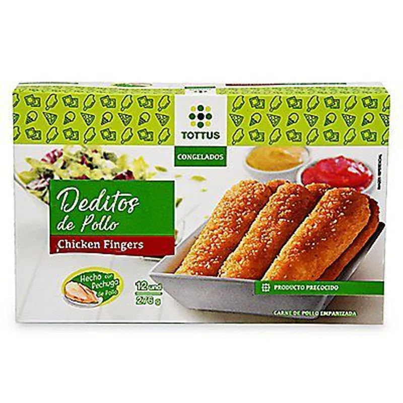 TOTTUS - Deditos de Pollo Tottus Caja 12 Und