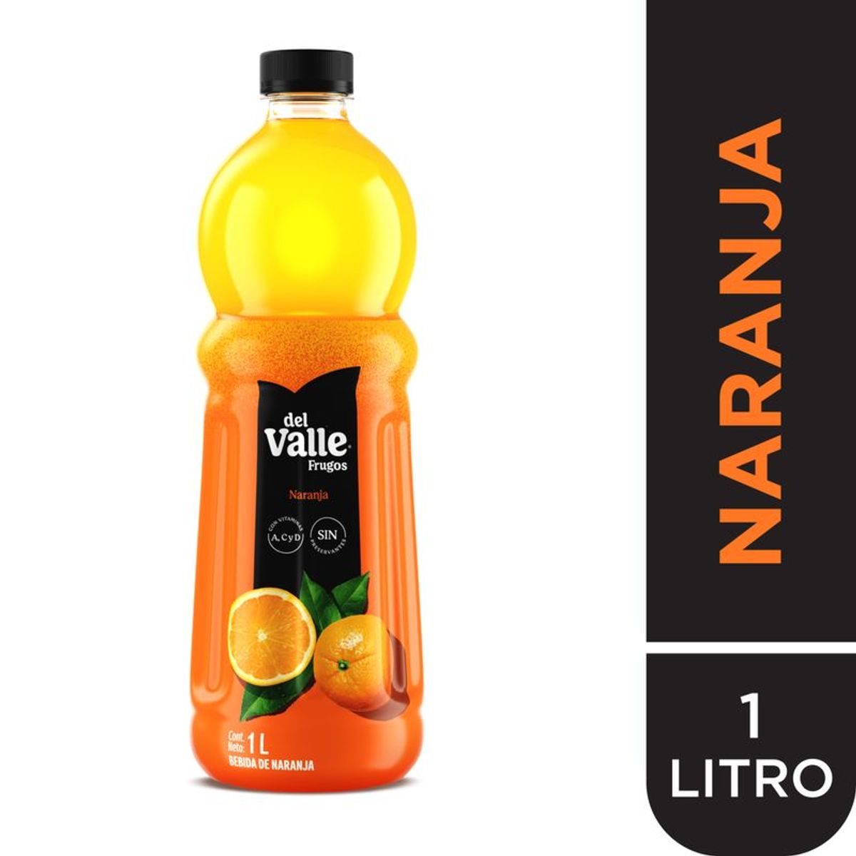 FRUGOS - Bebida Frugos Naranja Botella 1 L