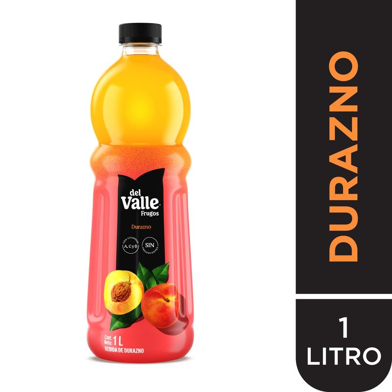 FRUGOS - Bebida Sabor Durazno 1 L