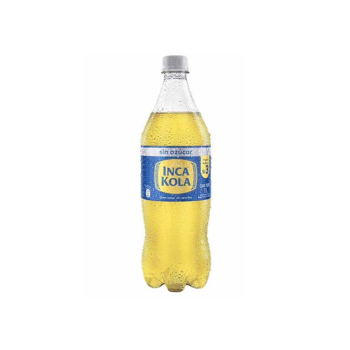 INCA KOLA - Gaseosa Inca Kola Sin Azúcar Botella 1 L