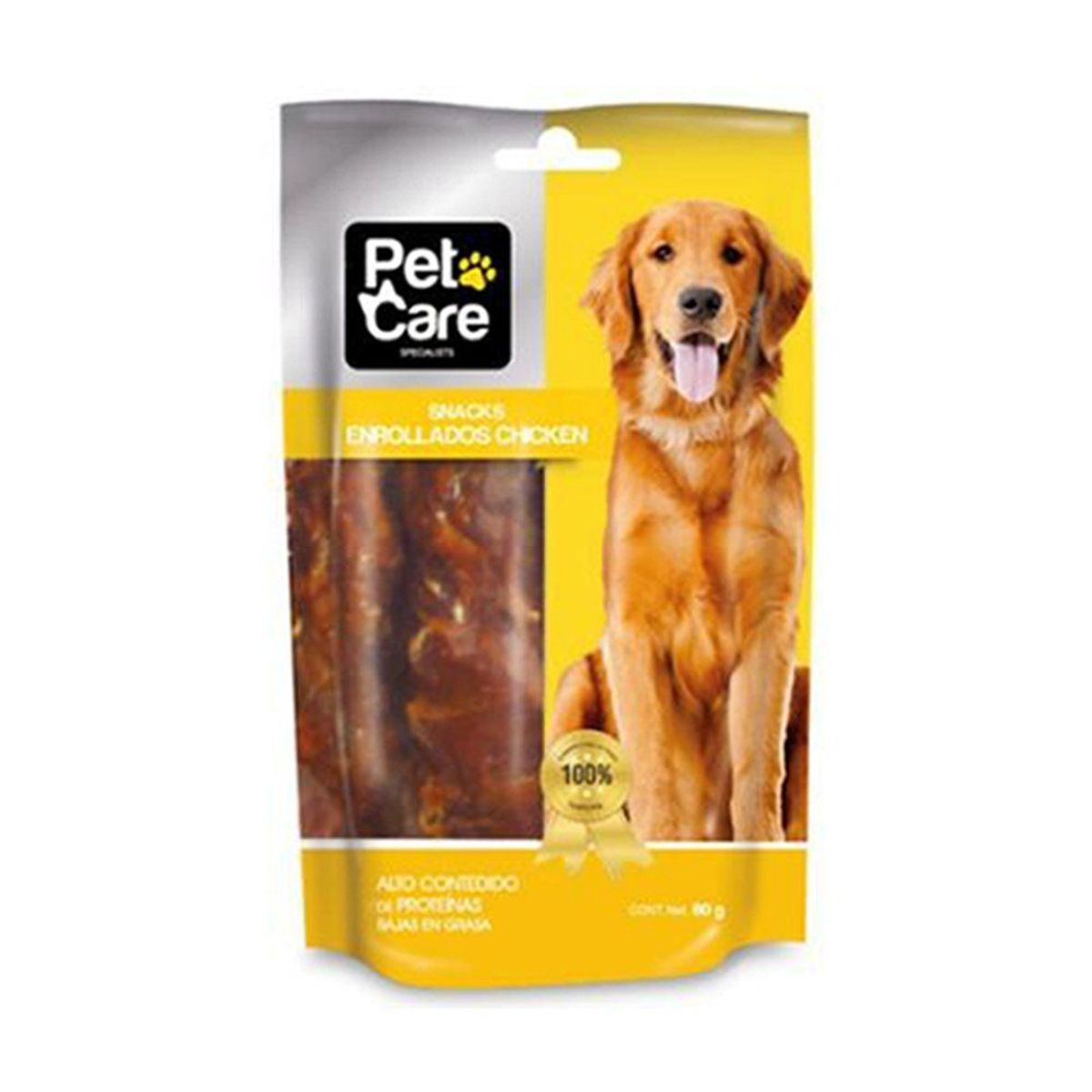PET CARE - Snack para Perro Pet Care Enrollado de Pollo Bolsa 80 g