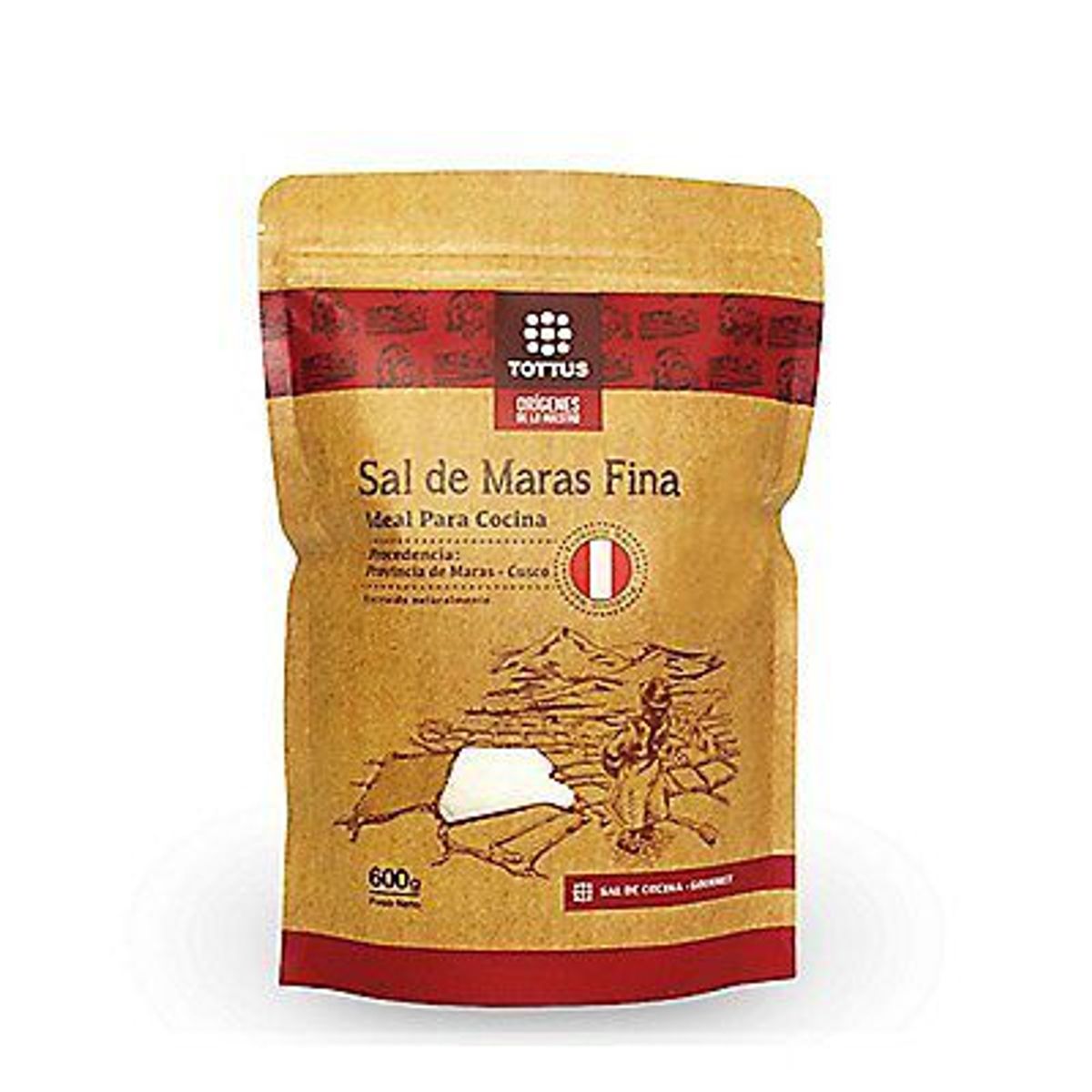TOTTUS ORIGENES - Sal de Maras Fina Tottus Orígenes Doypack 600 g