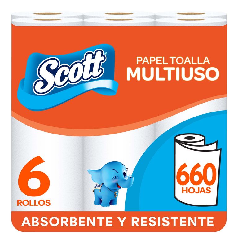 Papel Toalla Scott Multiusos Empaque 6 Und | Tottus Perú