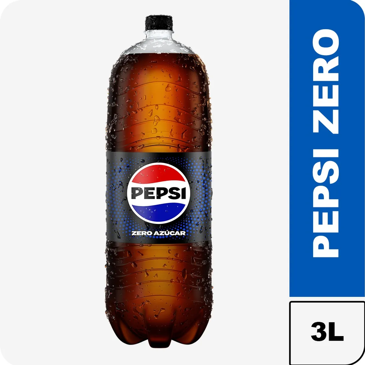 PEPSI - Gaseosa Pepsi Zero Botella 3 L