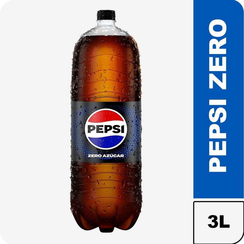 PEPSI - Gaseosa Pepsi Zero Black Botella 3 L