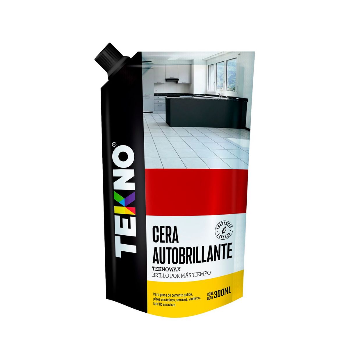TEKNO - Cera Autobrillante Tekno Roja Doypack 300 mL