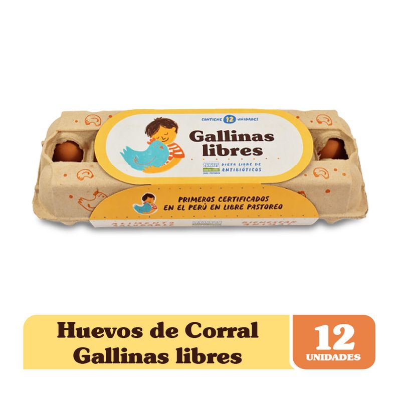 GALLINAS LIBRES - Pack Huevos 12 Unidades