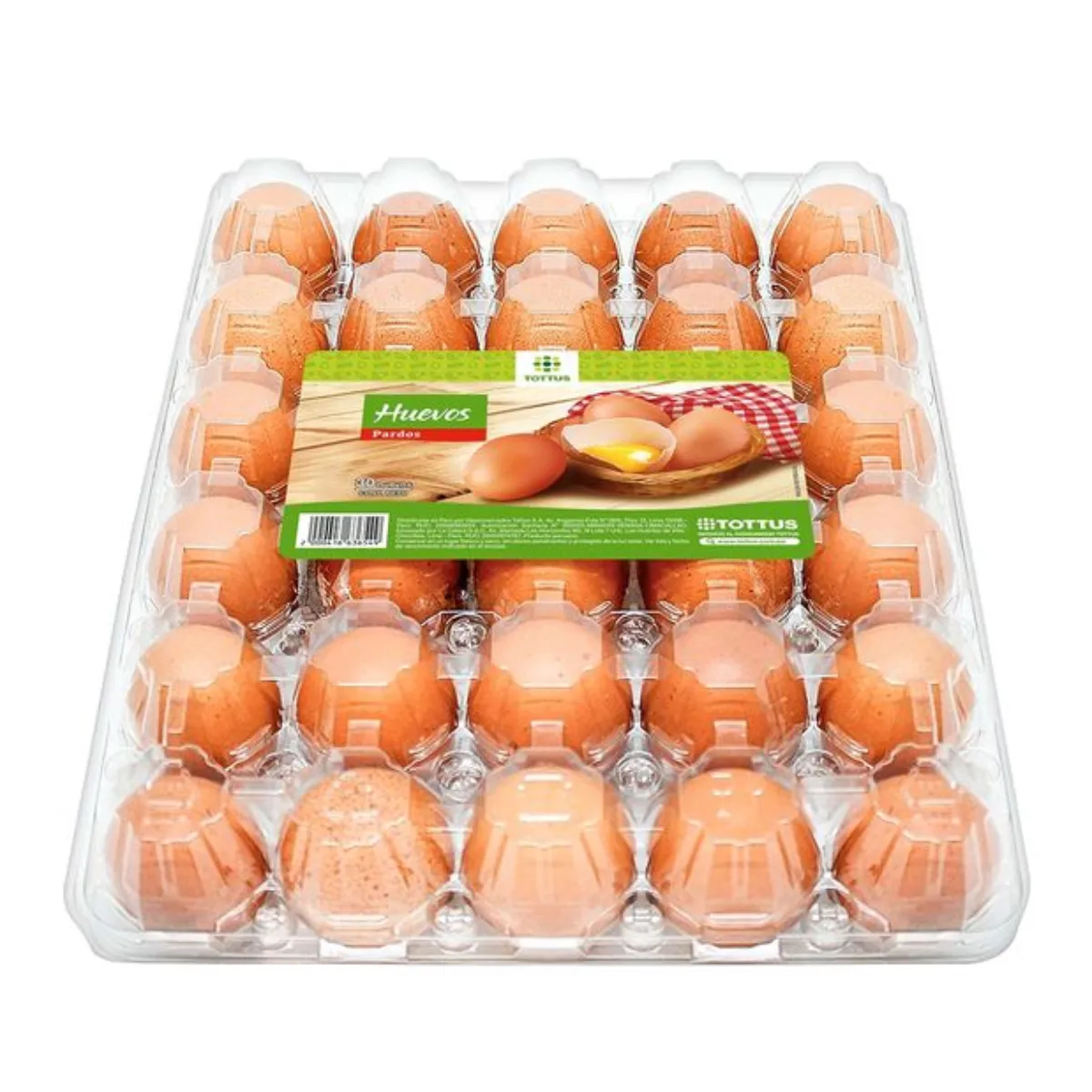 TOTTUS - Huevos de Gallina Pardos Tottus Bandeja 30 Und