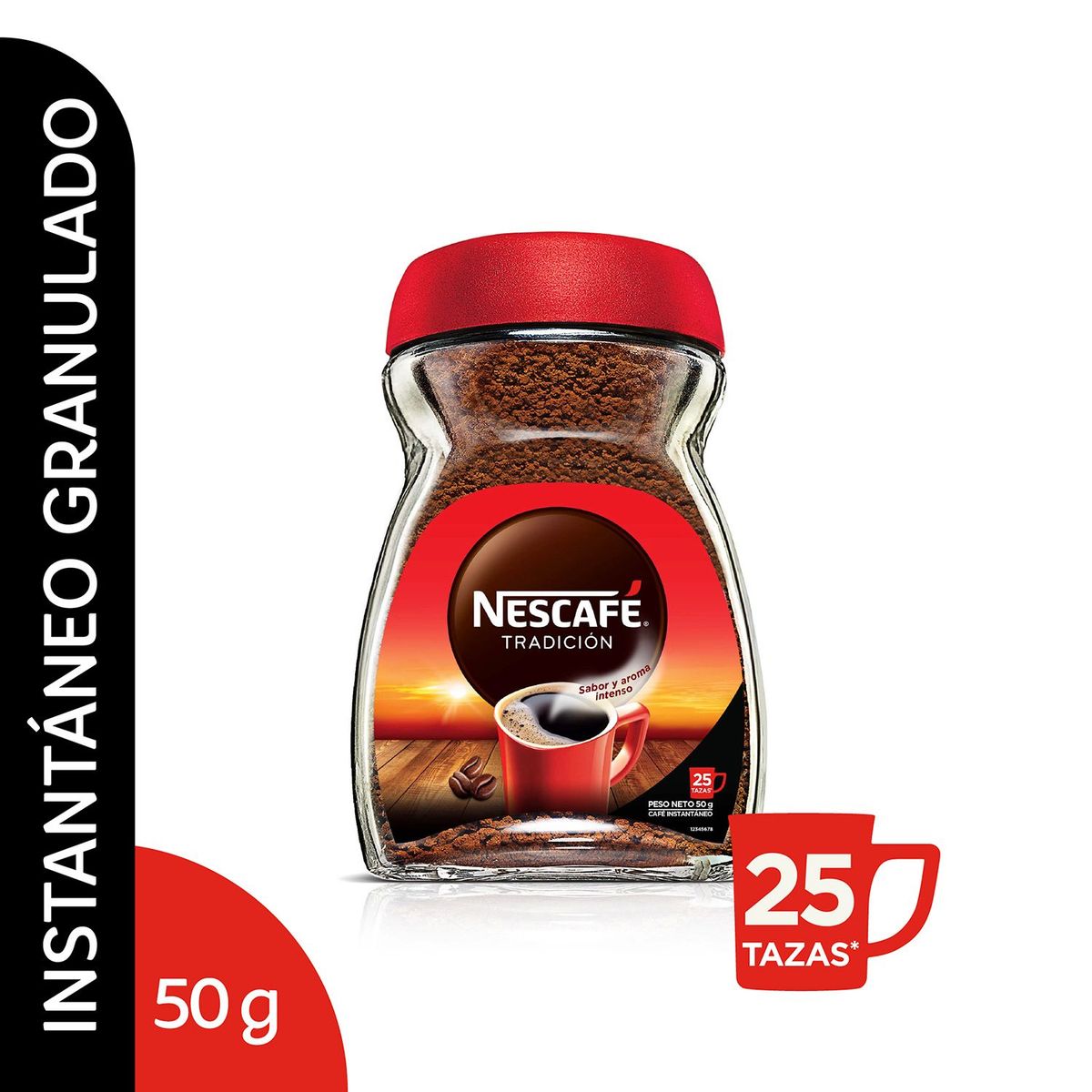 NESCAFE - Café Instantáneo Tradicional Nescafé Envase 50 g