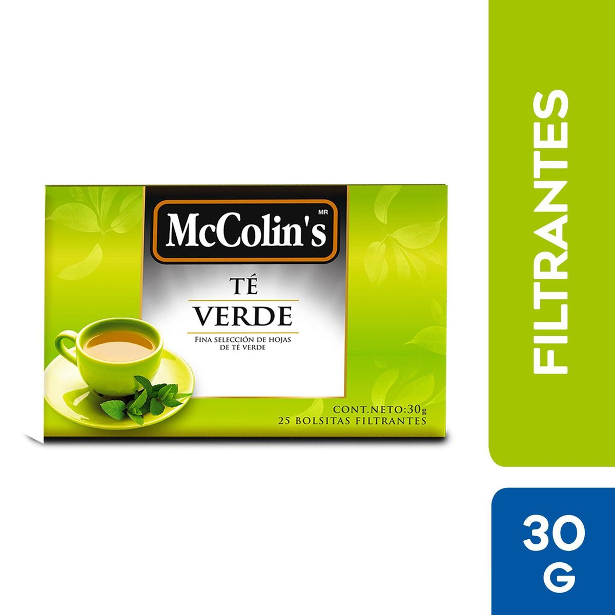 MC COLINS - Infusión Té Verde McColins Caja 25 Sobres