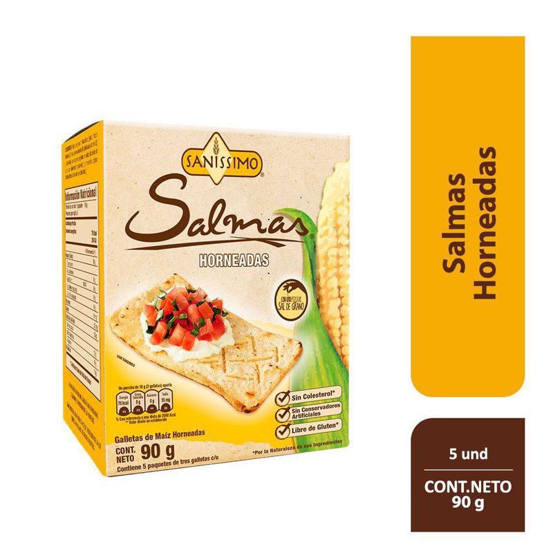 SANISSIMO - Galleta Sanissimo Horneadas Empaque 90 g