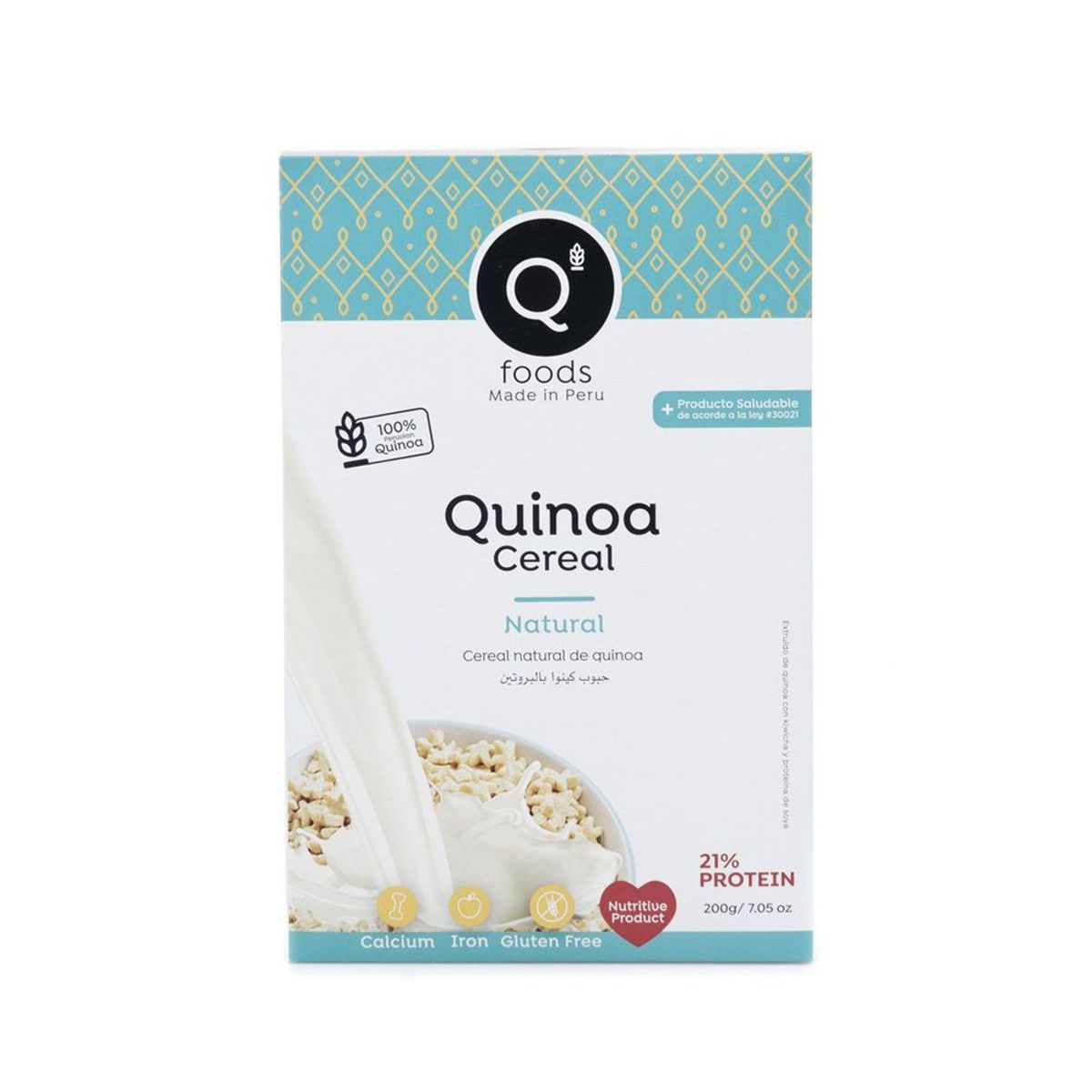 QFOODS - Cereal Natural de Quinua Qfoods Caja 200 g
