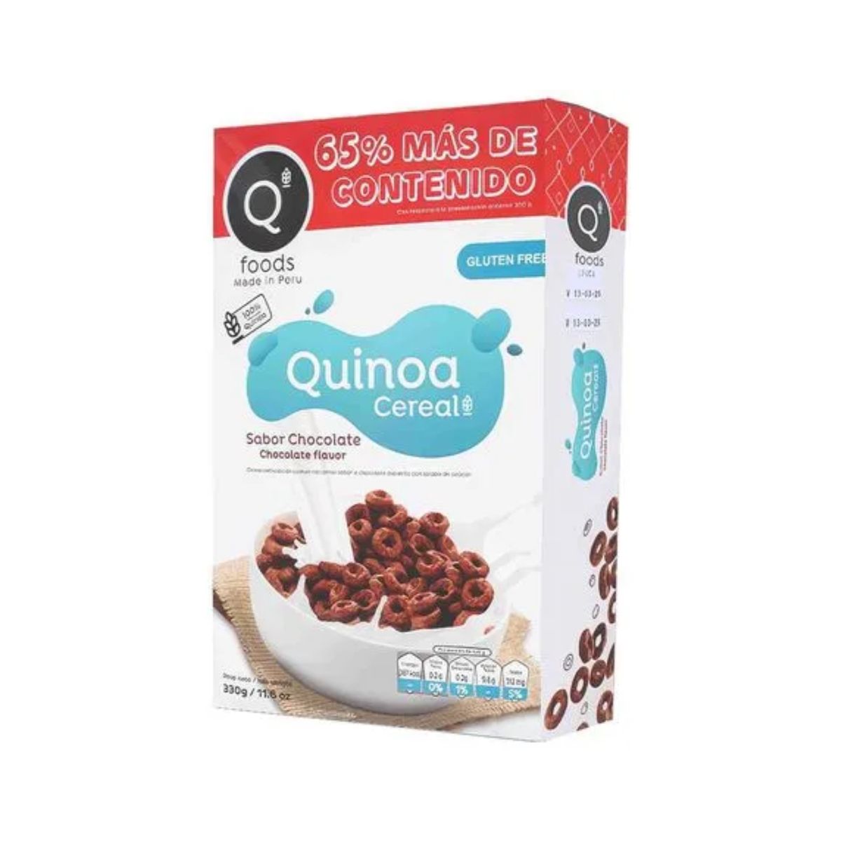 QFOODS - Cereal Quinua Qfoods Chocolate Caja 330 g