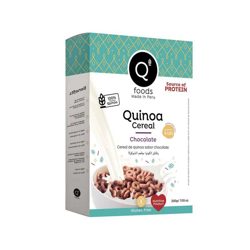 QFOODS - Cereal Quinua Qfoods Chocolate Caja 200 g