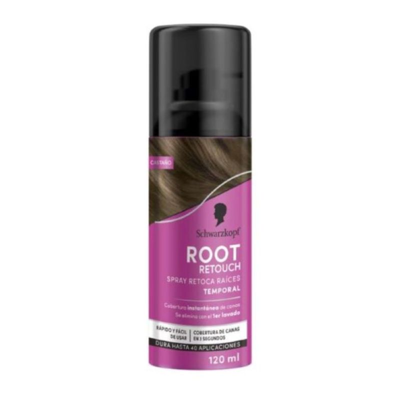 ROOT RETOUCHER - Retocador de raíces Schwarzkopf Castaño Envase 120 mL