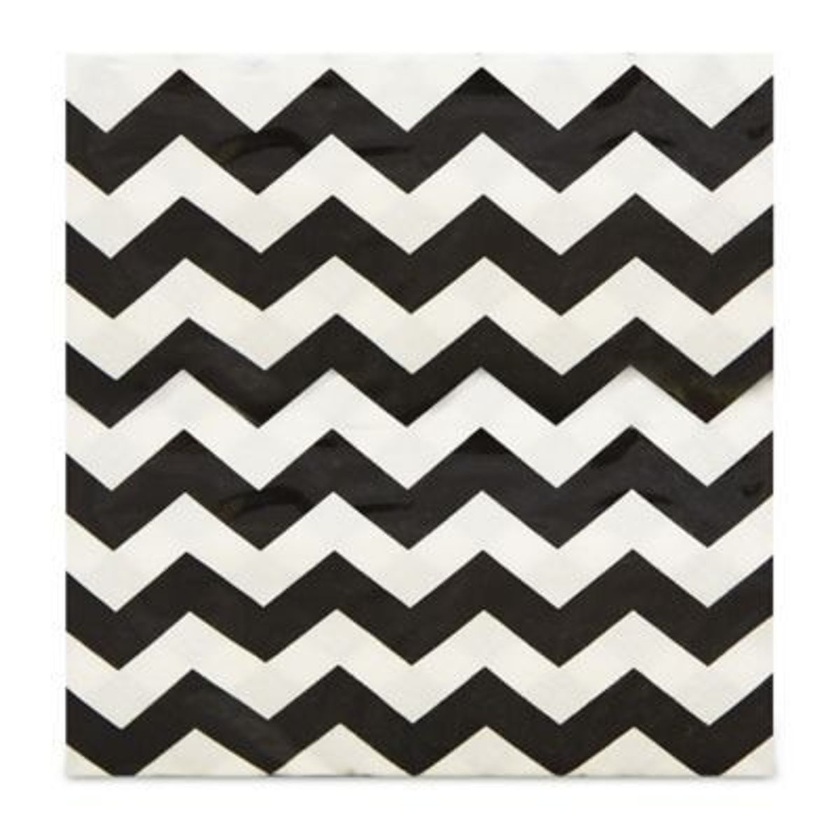 TOTTUS - Servilletas Tottus Diseño Chevron Negro Empaque 20 Und