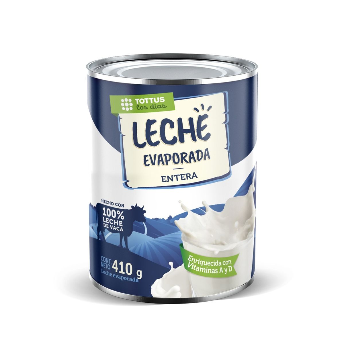 TOTTUS - Leche Evaporada Tottus Lata 410 g