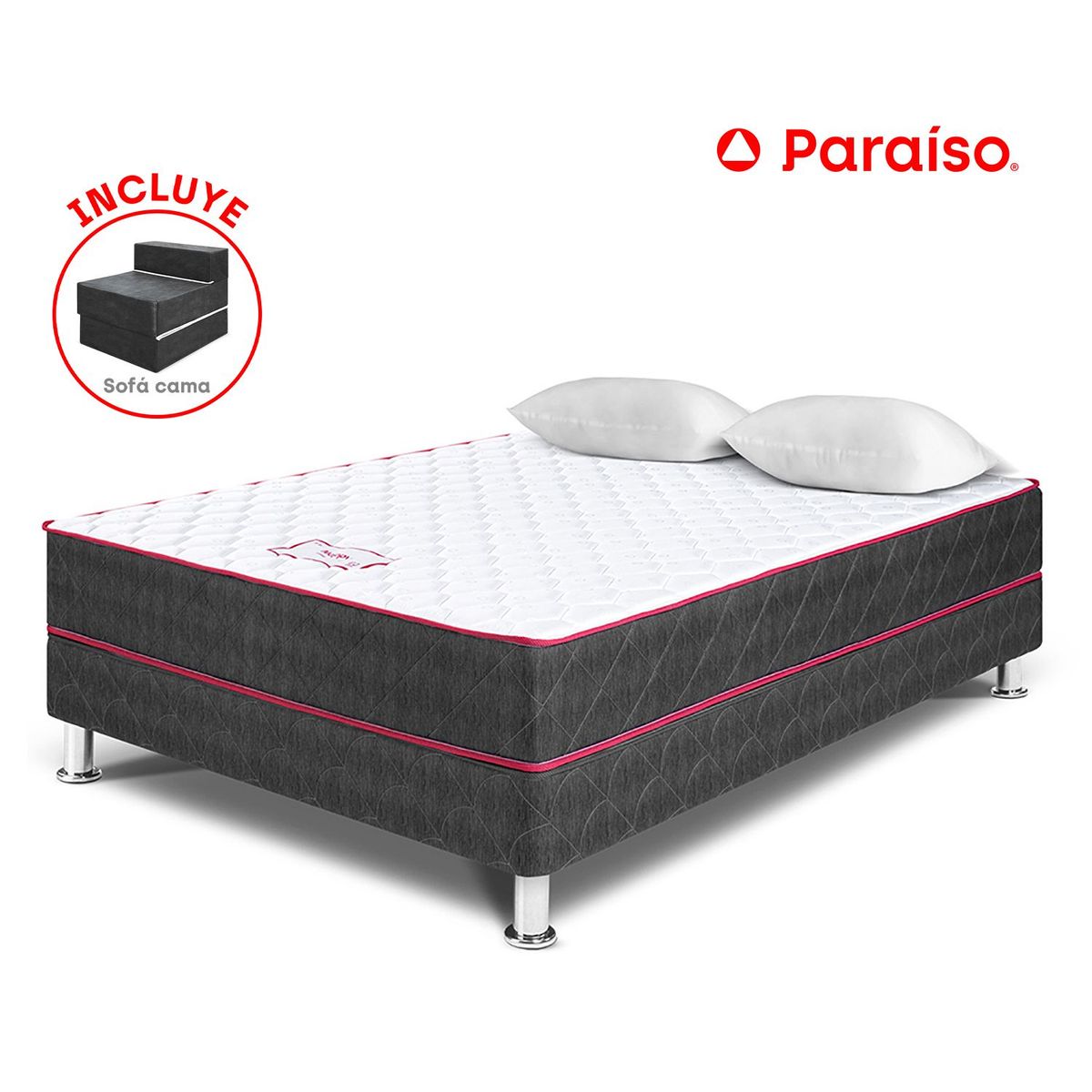PARAISO - Colch Boxtarima Nappy 2Pz+2Alm+Prot+Sofa