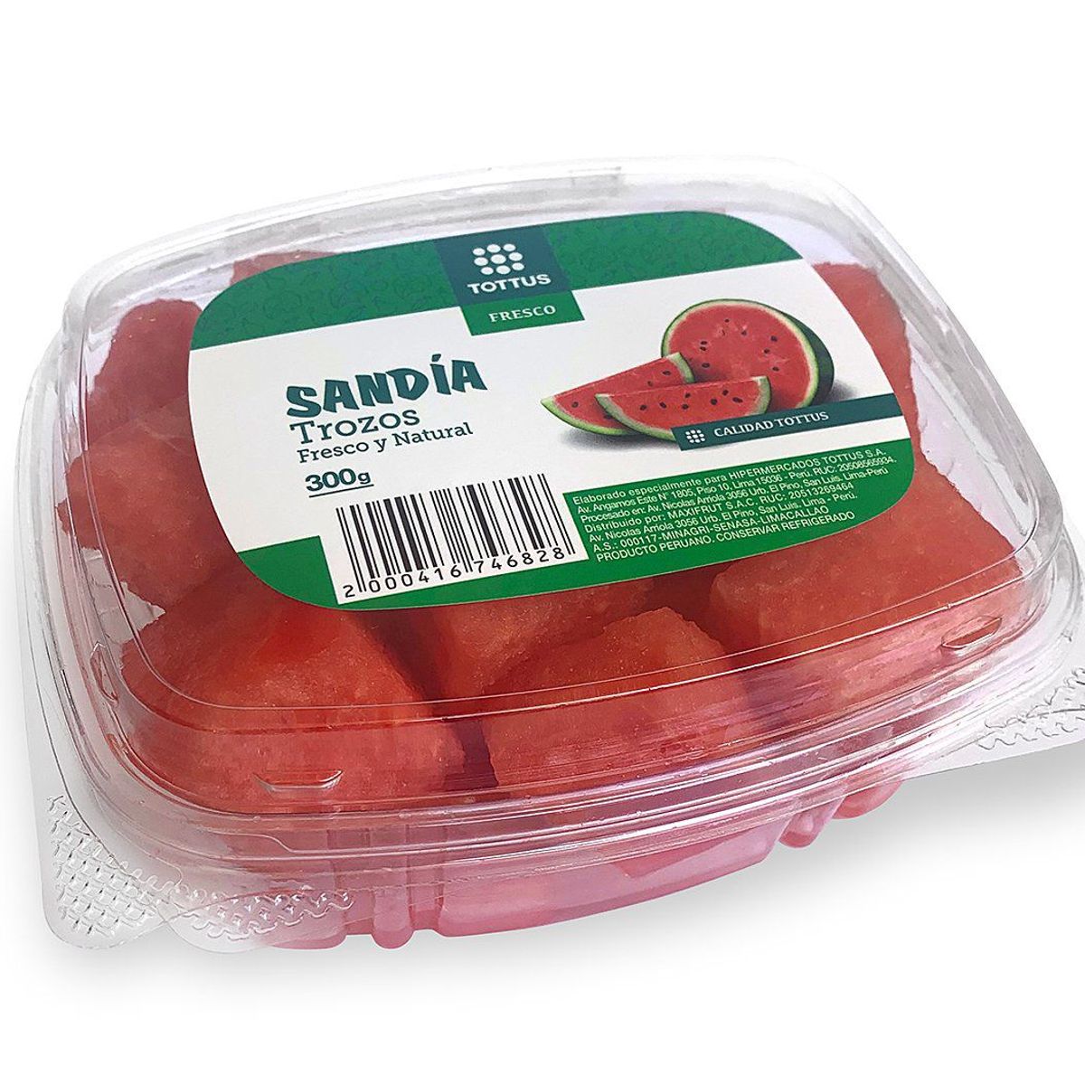 TOTTUS FRUTAS - Sandía En Trozos Tottus