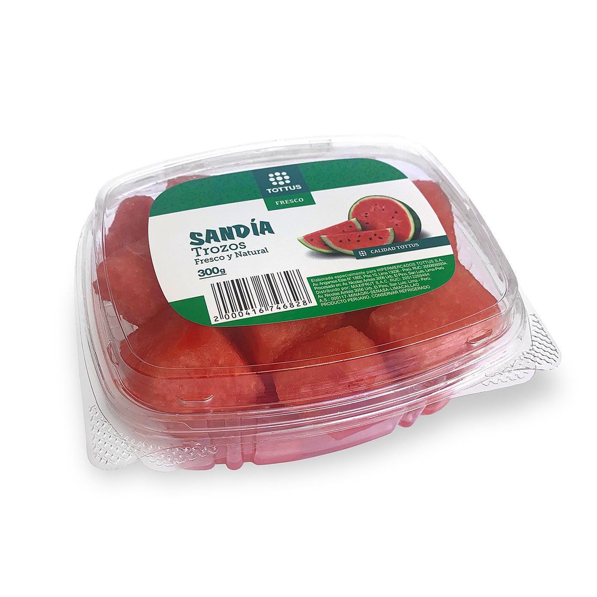 TOTTUS FRUTAS - Sandía En Trozos Tottus