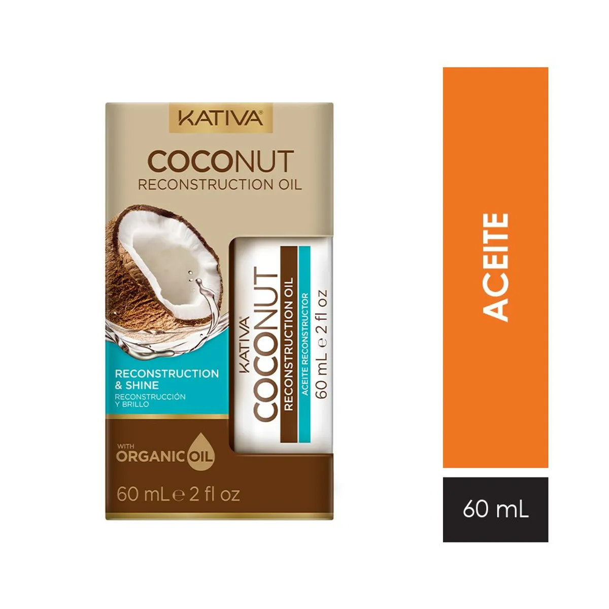 KATIVA - Aceite para el Cabello Coconut Kativa Envase 60 mL