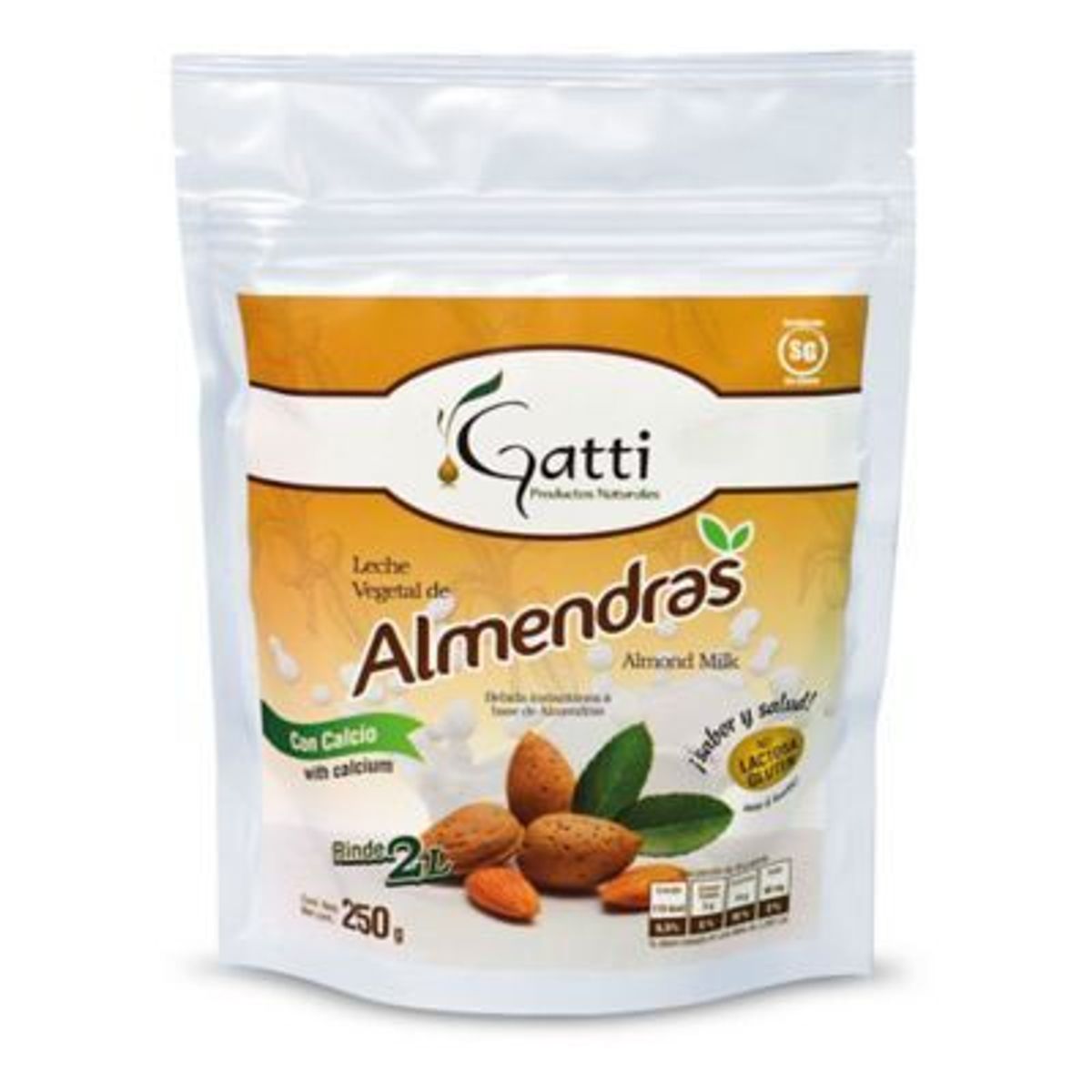 GATTI - Leche de Almendras en Polvo Gatti Bolsa 250 g