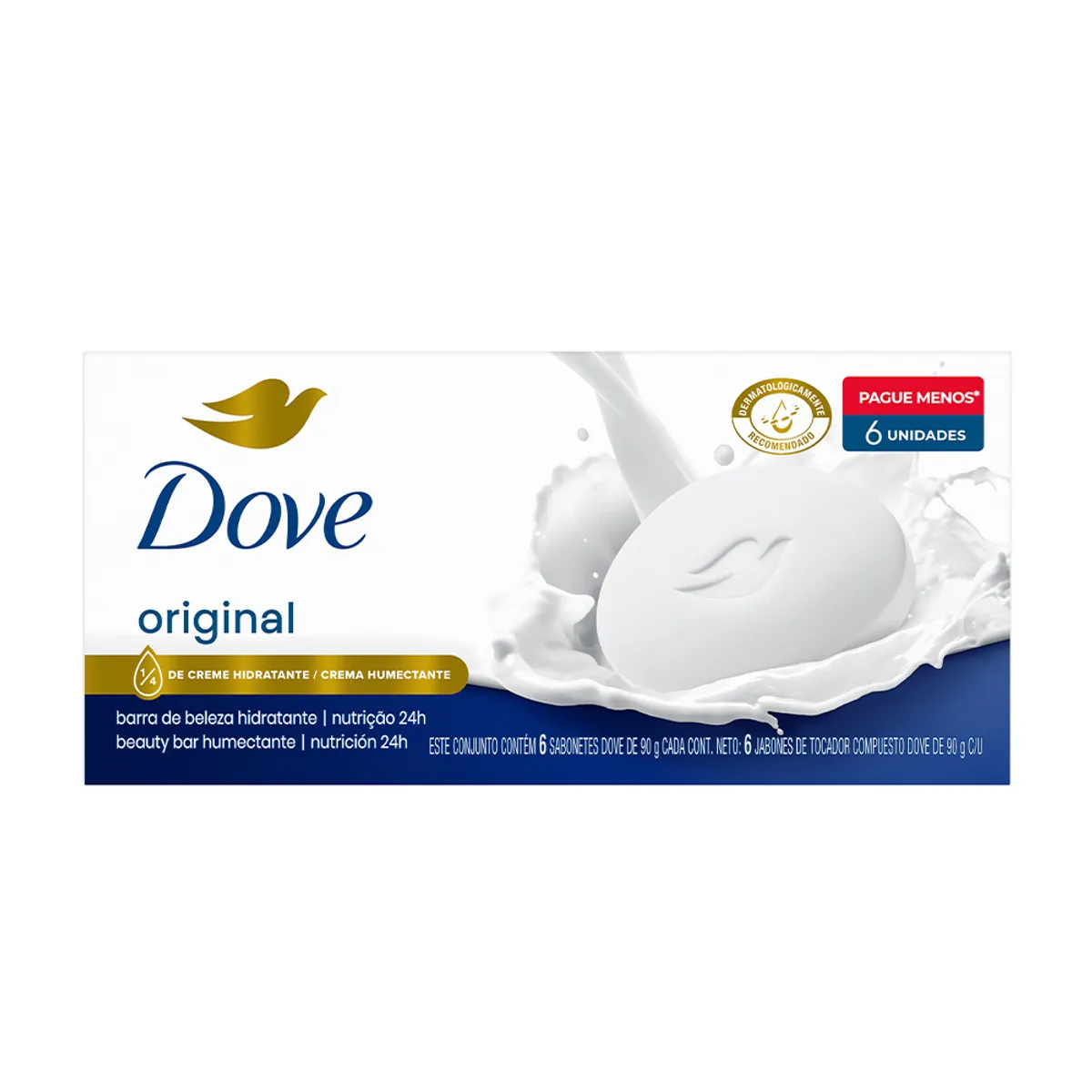 DOVE - Jabón de Tocador Dove Original Empaque 6 Und