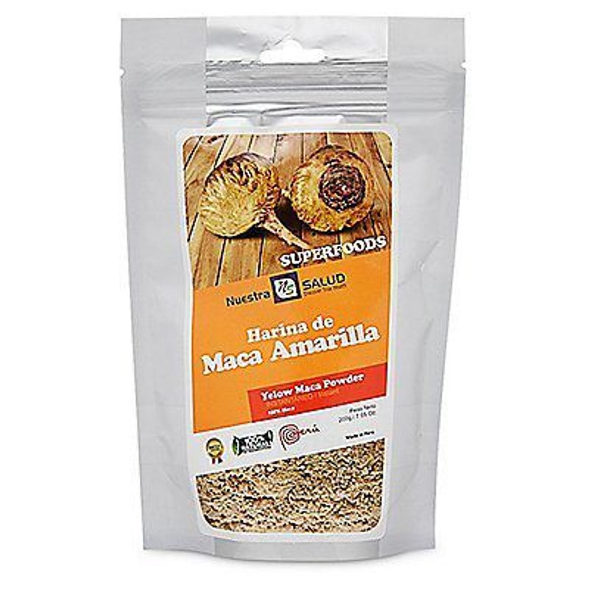 NUESTRA SALUD - Harina de Maca Amarilla Nuestra Salud Doypack 200 g