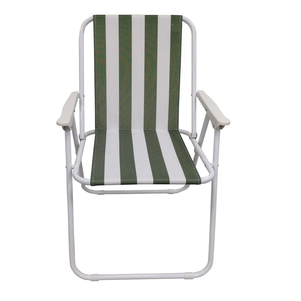 CASA JOVEN - Silla de Playa Rayas Verde Blanco