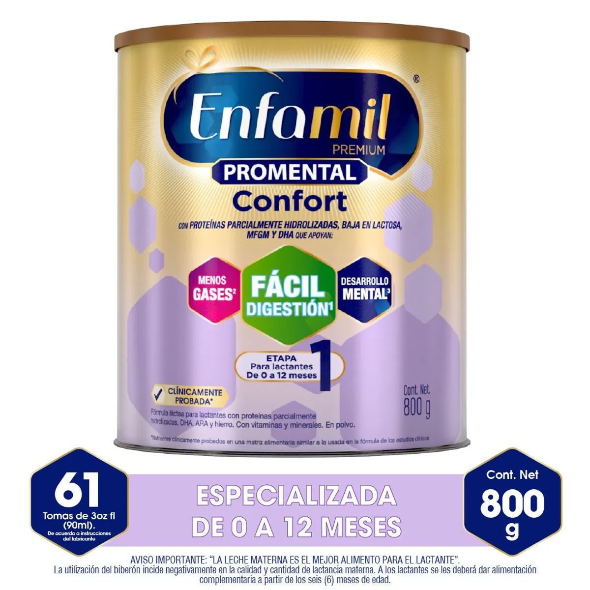 ENFAMIL - Fórmula Infantil Enfamil Confort Premium Lata 800 g