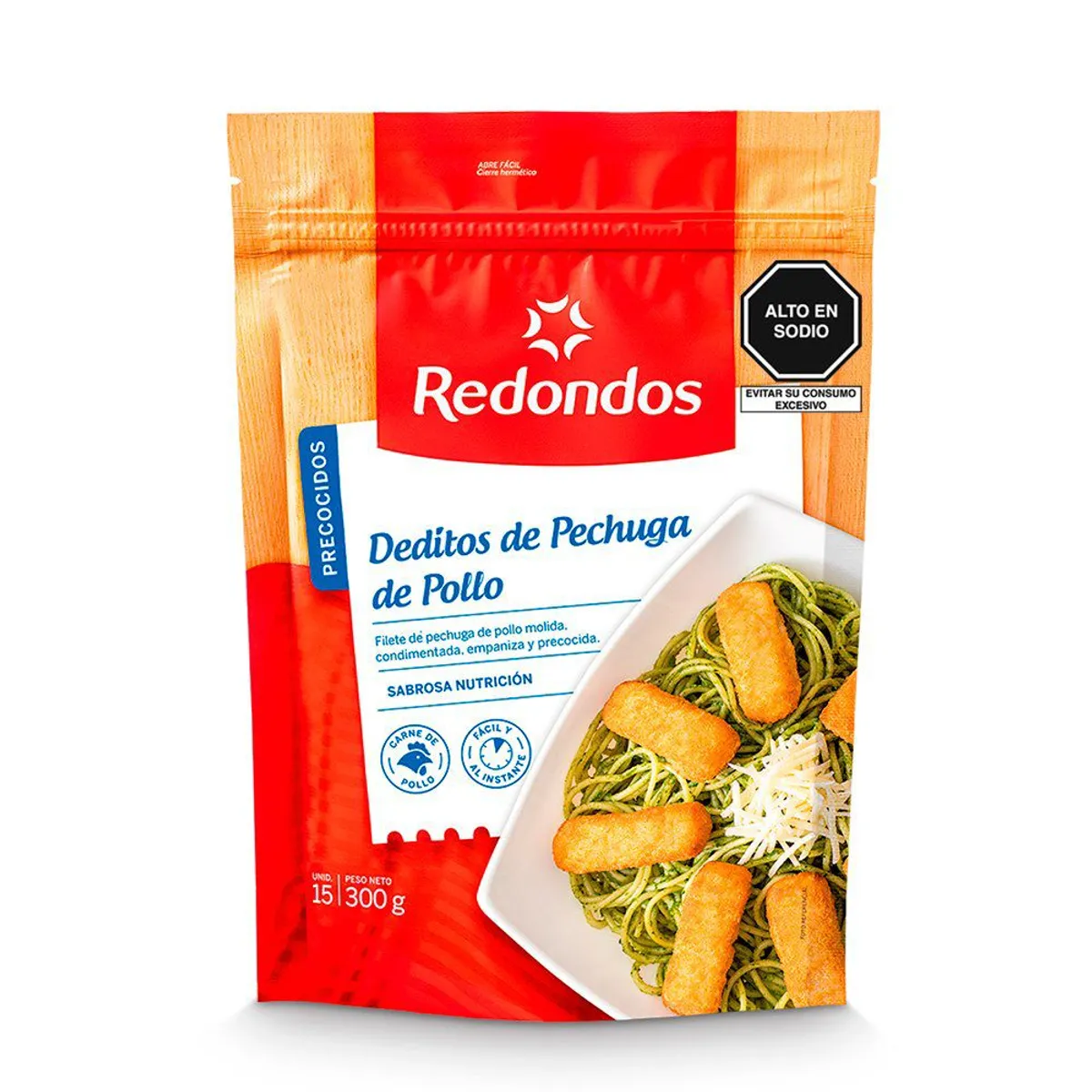 REDONDOS - Deditos de Pechuga de Pollo Redondos Empaque 300 g