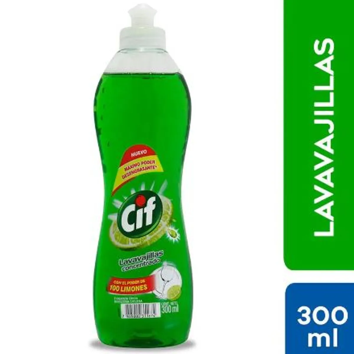 CIF - Lavavajilla Líquido Concentrado Cif Limón Botella 300 mL