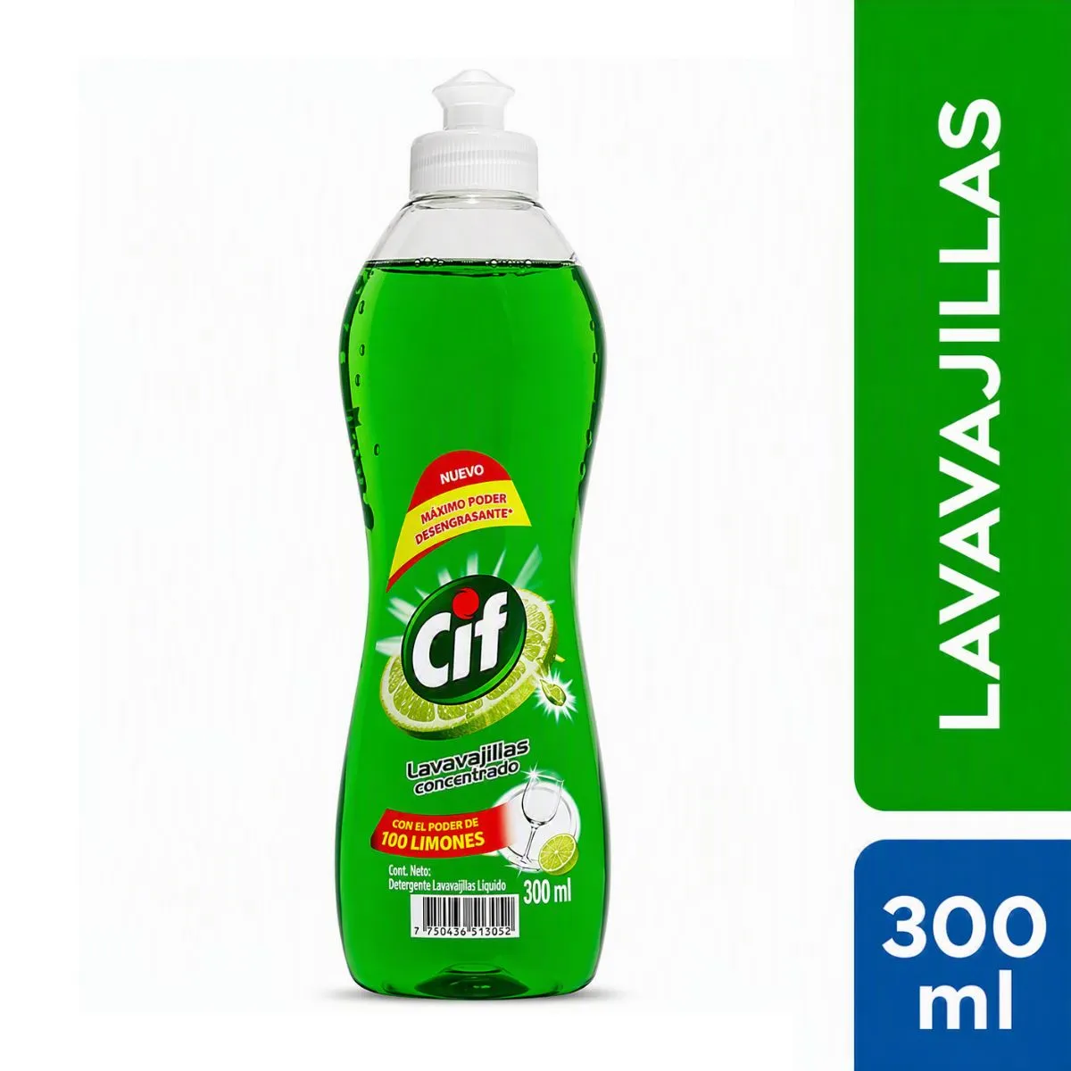 CIF - Lavavajilla Líquido Concentrado Cif Limón Botella 300 mL