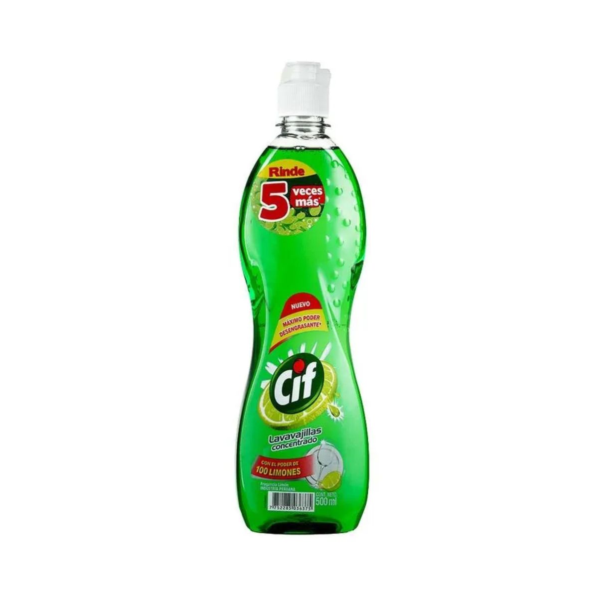 CIF - Lavavajilla Líquido Concentrado Cif Limón Botella 500 mL