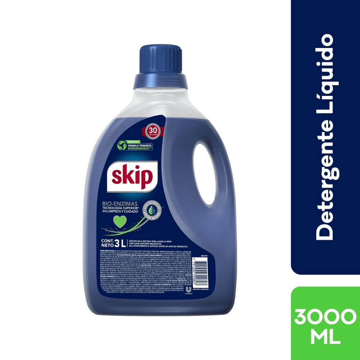SKIP - Detergente Líquido SKip Botella 3 L
